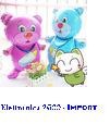 PALLONCINO FOIL GRANDE ORSO BABY  80/83 CM. ROSA