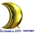PALLONCINO FOIL GRANDE LUNA   80/83 CM. ROSSA - BLU - ORO - ARGENTO